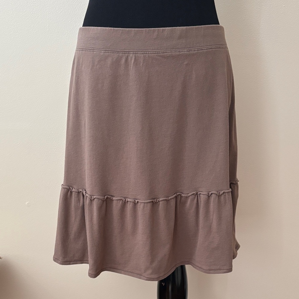 ❤️3/$15❤️ Ann Taylor Brown Mini Skirt - Picture 1 of 8
